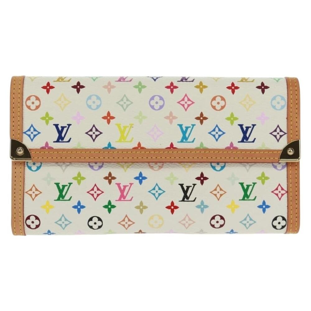 Louis Vuitton Monogram Multicolor Porte Tresor International Wallet White